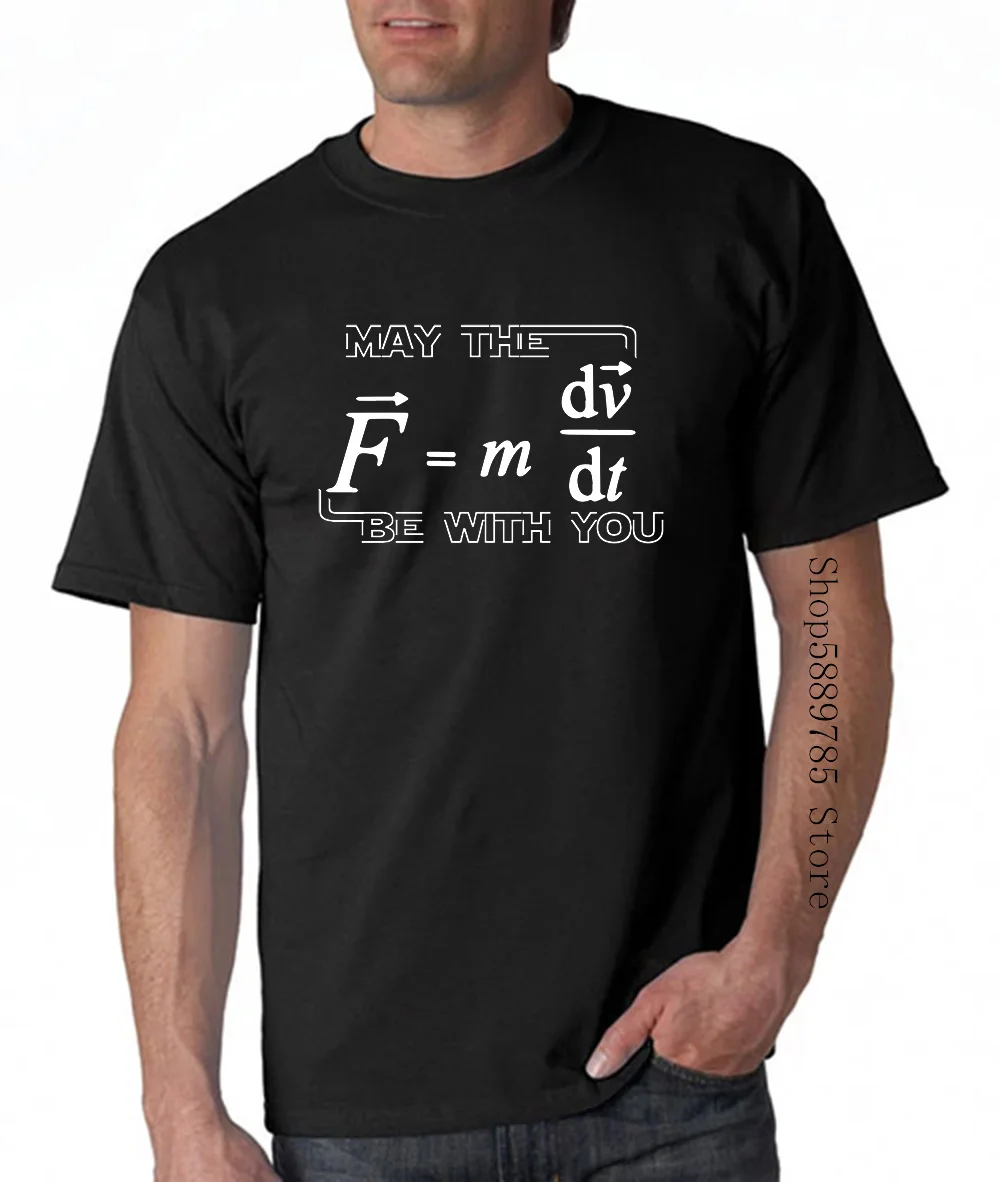 May The Force Be With You Zábavné Mäkké Mens Matematika T T Shirt Geek Učiteľ Darček