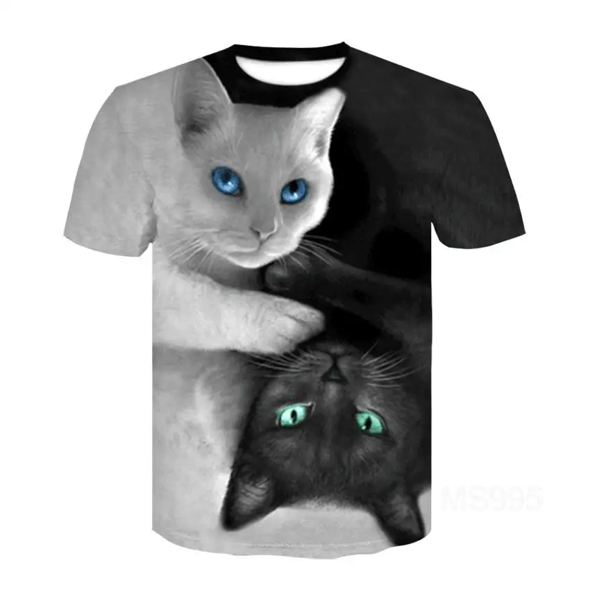 Mačky Ragdoll Krátke Rukáv Tričko, Polovičný Rukáv 3D Vytlačené T-Shirt Topy Muži, Ženy, Deti Pet T-shirt Ázijské Veľkosti 6XL