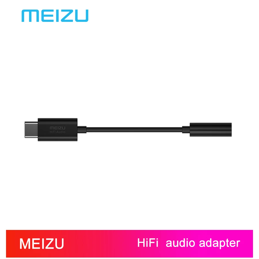 Meizu Slúchadlový Zosilňovač HiFi lossless DAC Typu C do 3.5 mm audio adaptér PCM 32bit/384k smernice o nebezpečných LÁTKACH HIFI Slúchadlá Adaptér