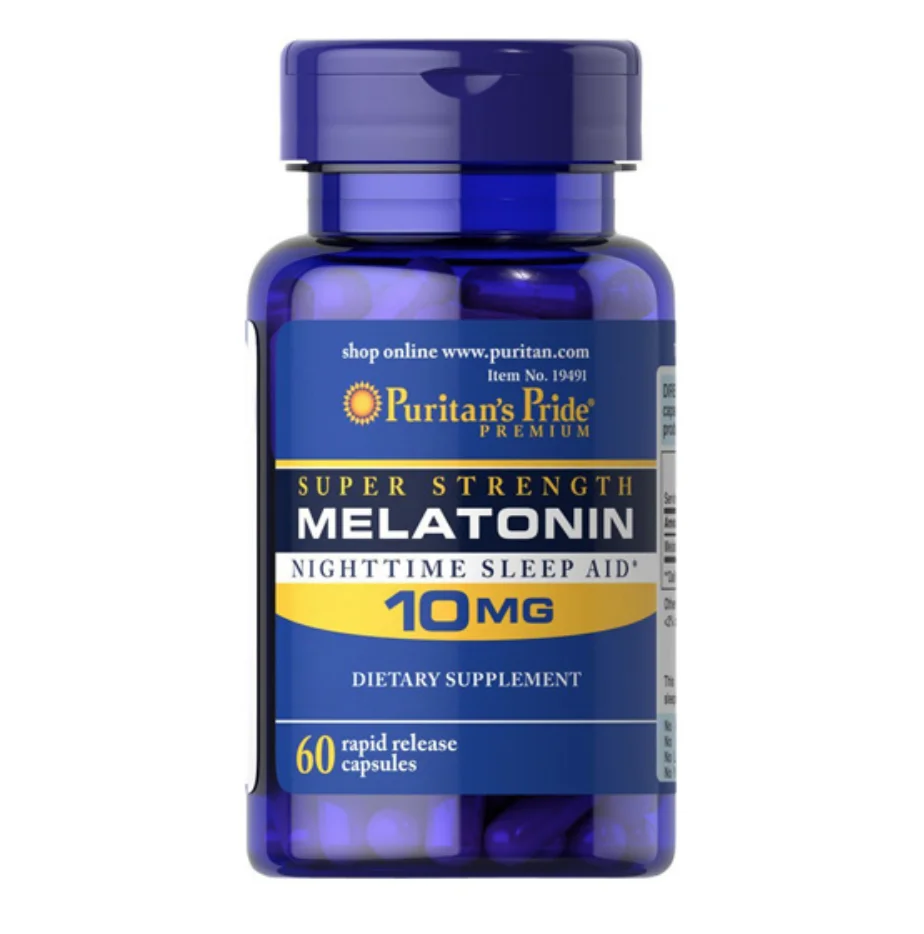 Melatonín Rýchle Uvoľnenie 10 mg*60pcs Pomôcť propagovať relaxáciu a nočný spánok pomoc