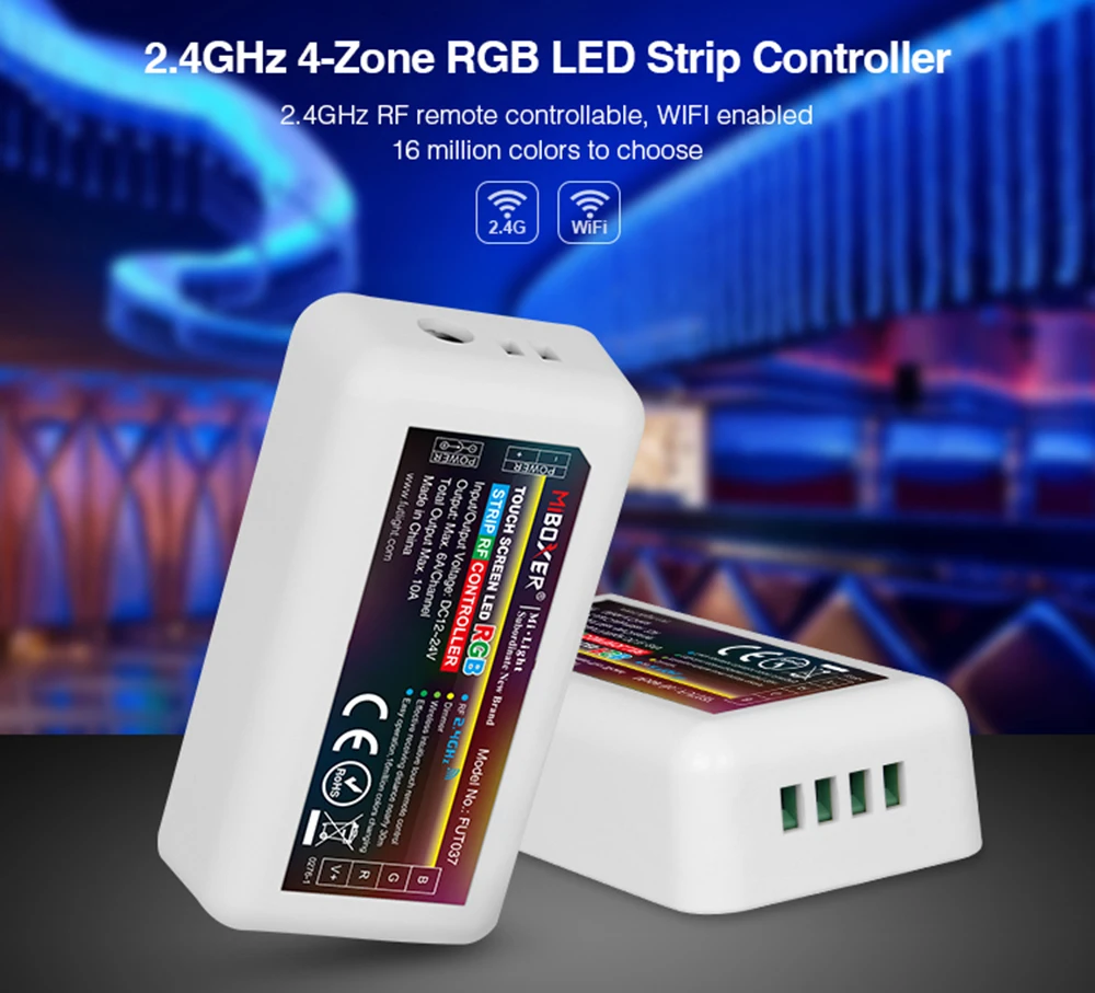 Mi Svetlo MIBOXER 2.4 G RF Bezdrôtový jednu farbu stmievač RGB RGBW RGB+SCS FUT036 FUT037 FUT038 FUT039 led pásy radič