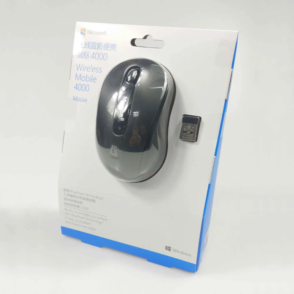 Microsoft 4000 2.4 GHZ Wireless Mouse Blue Track Pre Notebook MAC