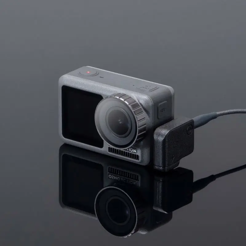 Mikrofón s 3,5 mm/USB-C Nabíjacieho Adaptéra Audio Externý Mikrofón Mount pre DJI Osmo Akčné Kamery Príslušenstvo