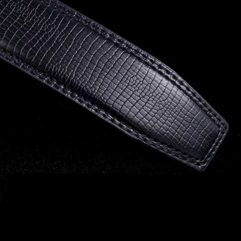 [MILUOTA] Nové Originálne kožené pásy pre mužov zliatiny automatickej pracky mužov pásy luxusné krokodíla obilia vzor ceinture WN022