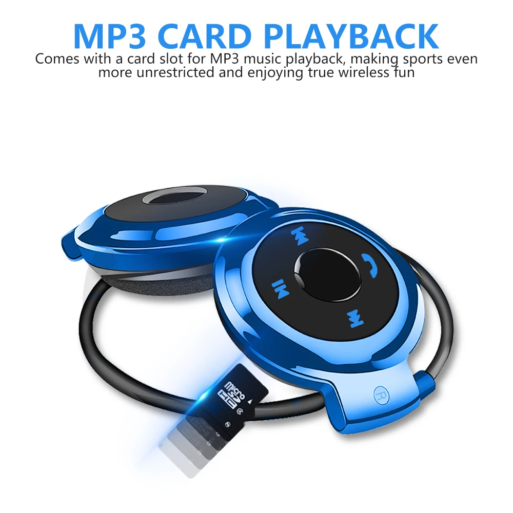 Mini 503 Bluetooth Handsfree Slúchadlá na MP3 Prehrávač, Bezdrôtové Stereo Športové Headset Podpora TF Kariet FM Čelenka Slúchadiel