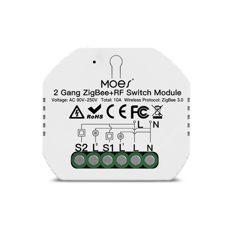 Mini DIY WiFi Smart Light Switch Relé Modul 1/2 Gang Inteligentný Život/Tuya Aplikácie Ovládanie Práce S Amazon Alexa A Domovská stránka Google