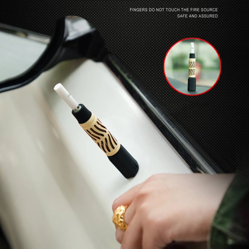 Mini Fajčenie Artefakt Leniví Ľudia Cigariet Držiteľ Vozidla Popolník S Dvojakým Použitím Na Sadze A Zapaľovanie Prenosné Magnetické Sacie Popolníka
