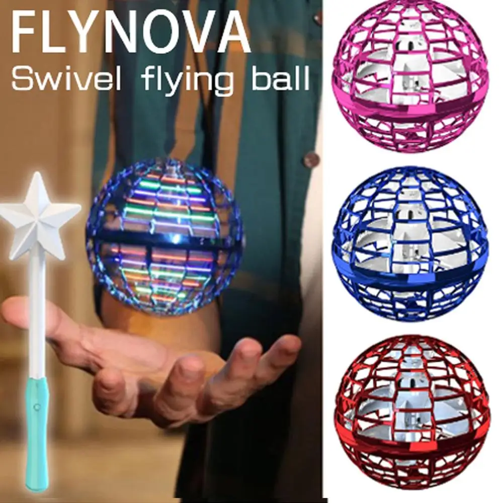 Mini Indukčné UFO Flynova Pro Farebné Elektronické Hračky Prehadzovať Prsta Gyro Lietania Otočný Ball Park Hry, Športové Dodávky