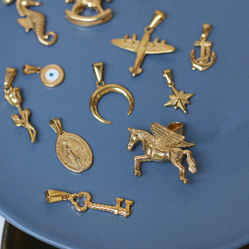 MODAGIRL Ručné DIY Koruny grécky Oko Prívesky pre Ženy Móda Kúzlo Nehrdzavejúcej Ocele, Šperkov bez Reťazca Náhrdelník