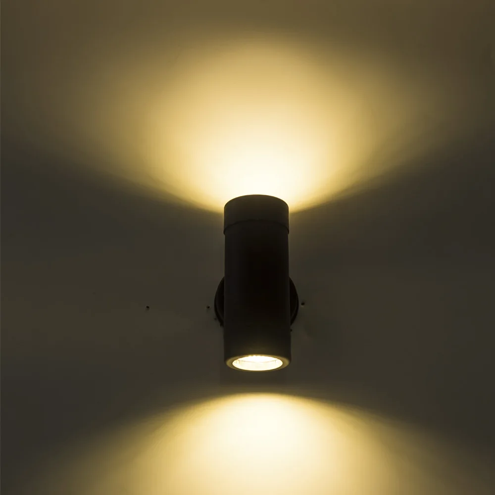 Moderné hore dole LED Vonkajšie Nástenné svietidlo Vodeodolné IP65 Nástenné Svietidlo AC 85-265V verandu vonkajšie osvetlenie black bývanie stenu scone