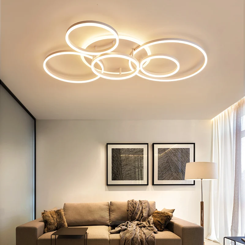 Moderné Led Luster Osvetlenie v Obývacej miestnosti, Spálne, Interiérové Lampy, Diaľkové ovládanie lesk luster lampa AC90v-260v lampadario