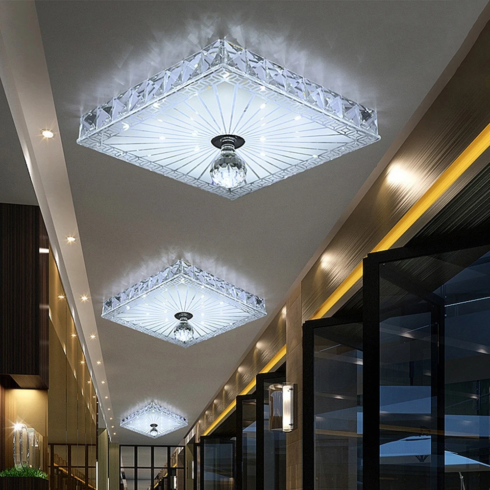 Moderné LED Stropné svietidlá Uličkou Veranda, Osvetlenie Dole Crystal Mordern Povrchovú montáž LED Stropné Svietidlá pre Obývacia Izba