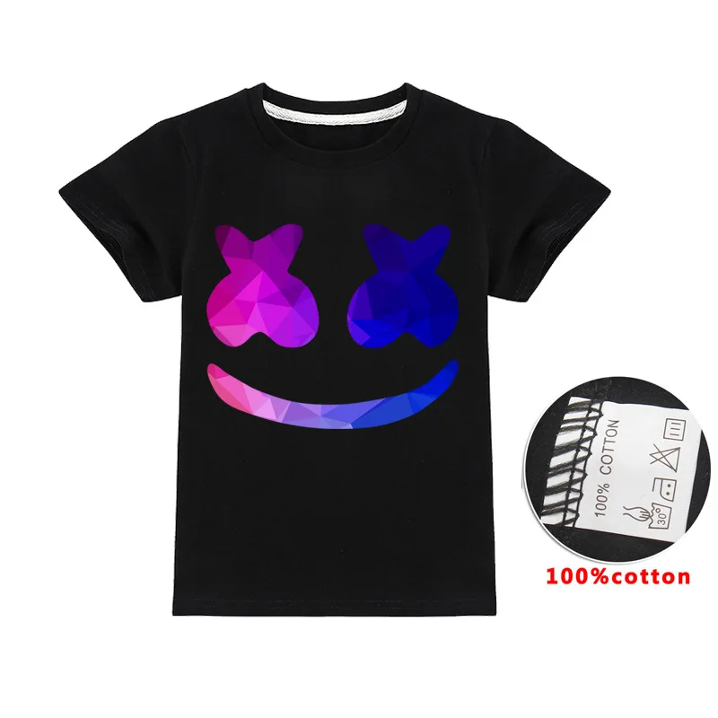 Modis dj Deti, t košele s kapucňou, oblečenie Dieťa Black Nové letné top Krátky Rukáv T-shirt pre Dievčatá Chlapci bavlna