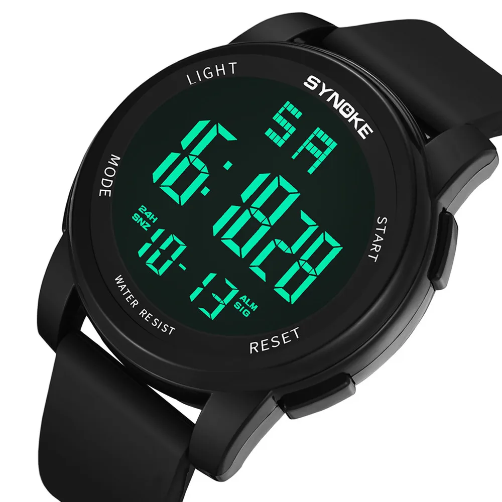 MODRÁ Multi-Function 30 M Vodotesný LED Digitálne Hodinky vojenské športové hodinky fashion LED silikónové digitálne hodinky pre mužov