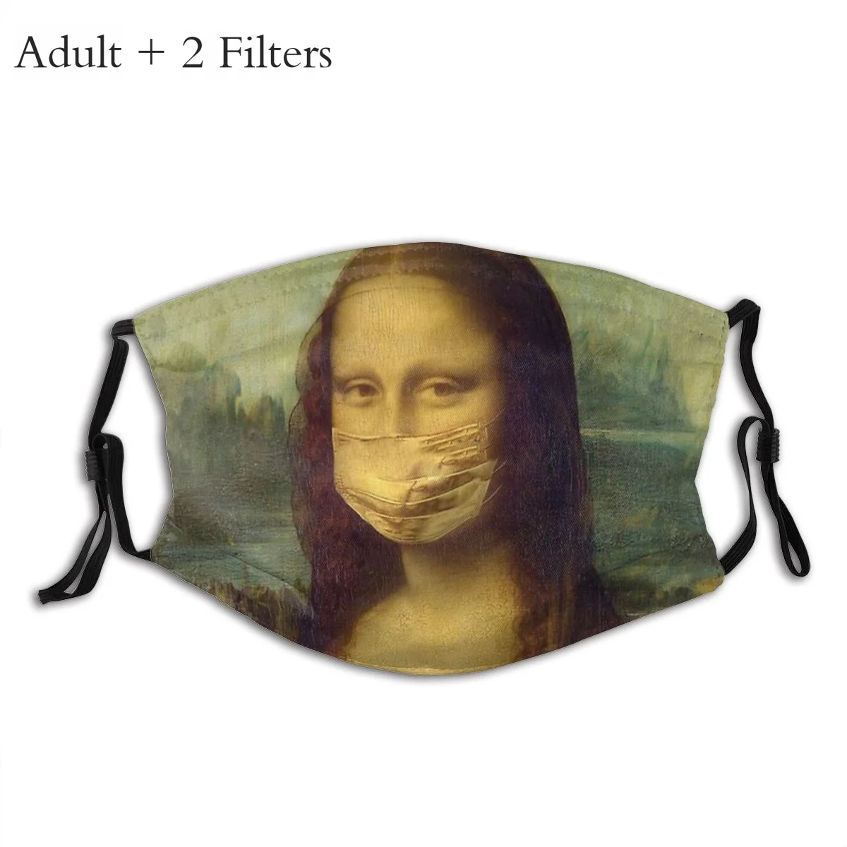 Mona Lisa Mascarilla Tváre Masque S Tvárou Chrániť Pandémie Zábavné Umelecké Diela Fation Úst Masky S Filtrami