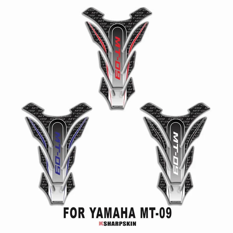 Motocykel 3D palivovej nádrže pad nálepky ochranné dekoratívne kotúča, Pre YAMAHA MT-09 Tank Pad Nálepky mt09