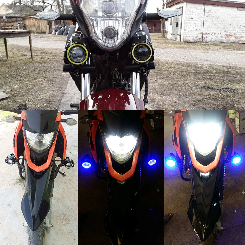 Motocykel Svetlometu 12v 125w LED hmlové svietidlo Moto svetlomet auto pomocné práce svetlá motorky reflektory nepremokavé vedúci svetlo