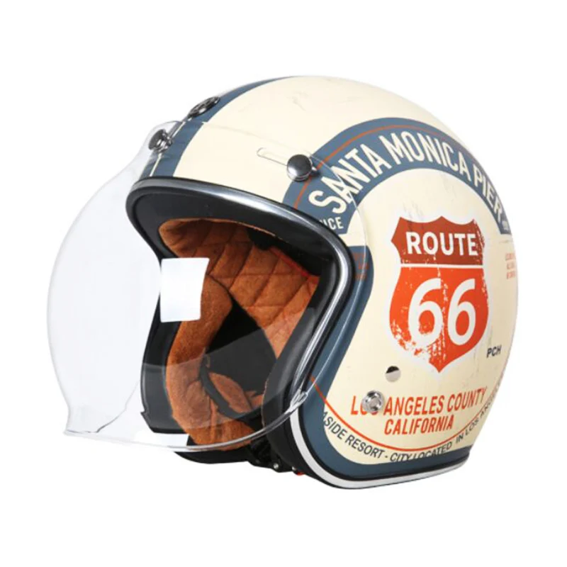 Motocykel Vintage prilba TORC T50 otvoriť tvár prilba DOT schválené pol prilba Retro-moto casco capacete motociclistas capacete