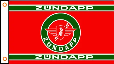 Motocykel vlajka ZUNDAPP Banner 3ftx5ft Polyester 01