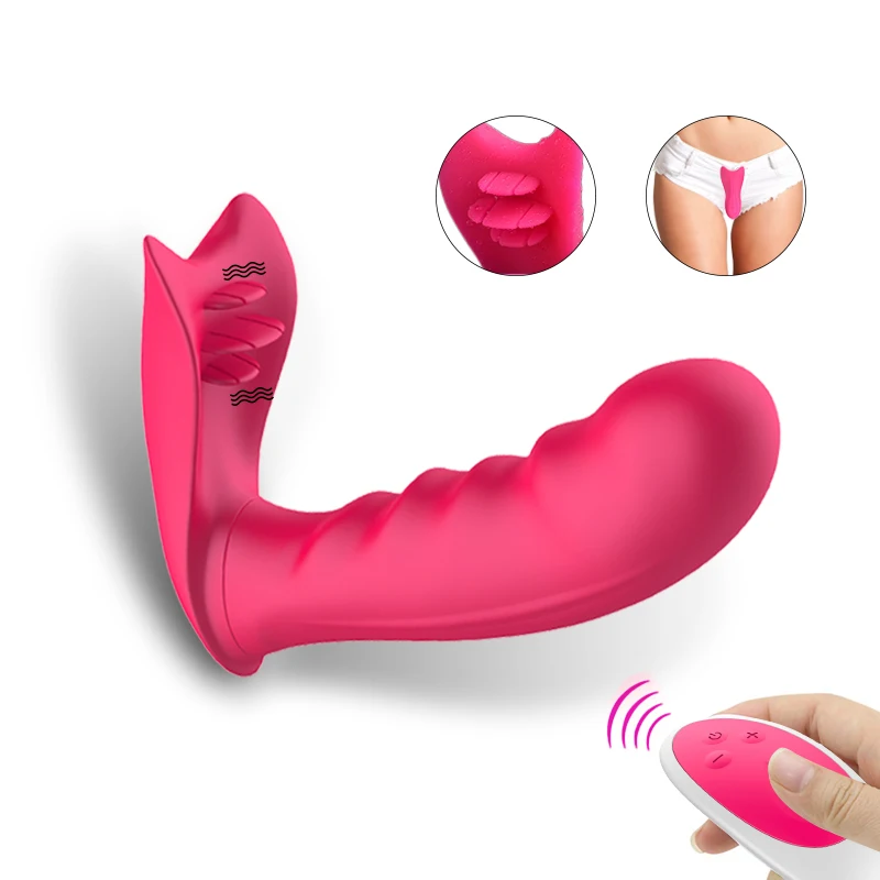 Motýľ Dildo Vibrátor Prenosné Vibračné Nohavičky Strapon Dildo Vibrátor USB Nabíjanie Stimulátor Klitorisu Sexuálne Hračky pre Ženy