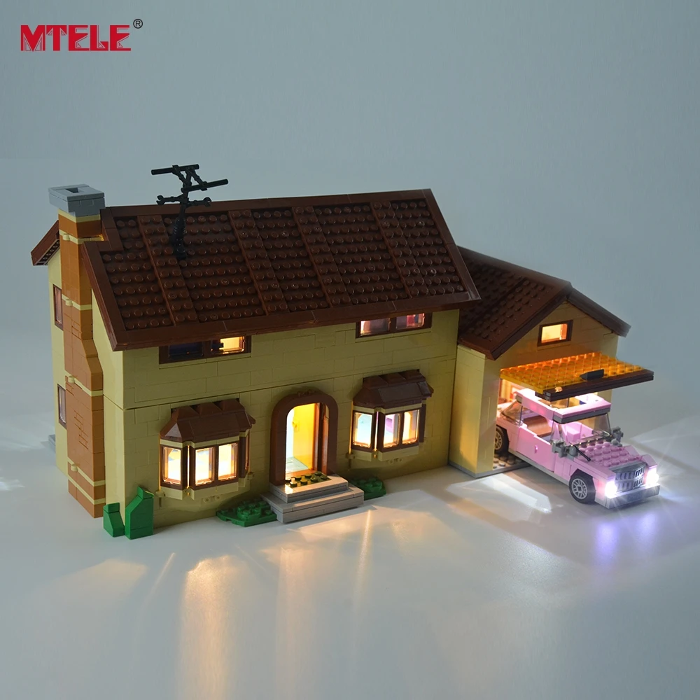 MTELE Led Svetla Kit Pre 71006 Simpson House Kompatibilný S 16005 (NIE Zahŕňajú Modelu)