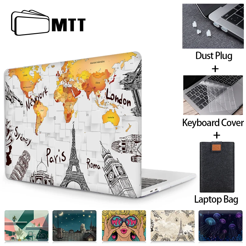 MTT Notebook Prípad Pre Macbook Pro Air 11 12 13 15 16-palcové 2020 Kryt pre apple macbook pro 13 Funda coque a2289 a2251 a2179 a1466