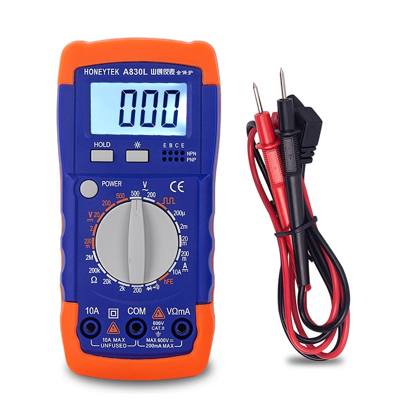 Multimeter Digitálny Voltmeter Merač DC/AC Mini Napätie Indikátor Profesionálne Avometer Ohmmeter Feelers Pre Tester hrotom Sondy
