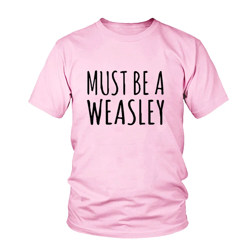 MUSÍ BYŤ WEASLEY: Listy Tlač Ženy Tričko Bavlna Bežné Vtipné Tričko Pre Dievča Top Tee Lumbálna Tumblr Žena t-shirt