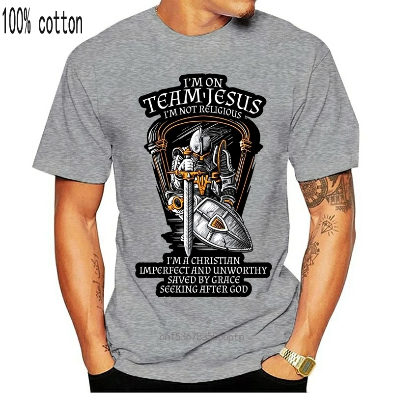 Muž Rytier Templar Crusader Tričko - Im Na Tím Ježiš Tee Tričko Bežné Tričko