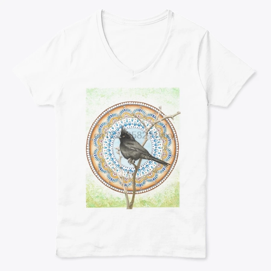 Muži tričko Vták Mandala - Phainopepla tshirts Ženy t-shirt