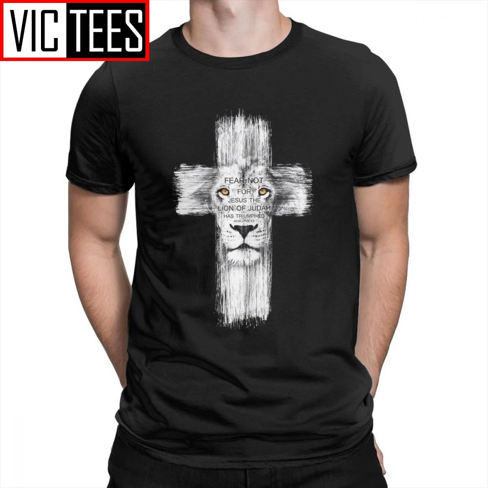 Mužov je v Pohode Lev Z Júdovho Ježiš T Shirt Mužov Zábavné Lev Tee Košele Mans Bežné valentínske Tričko Topy
