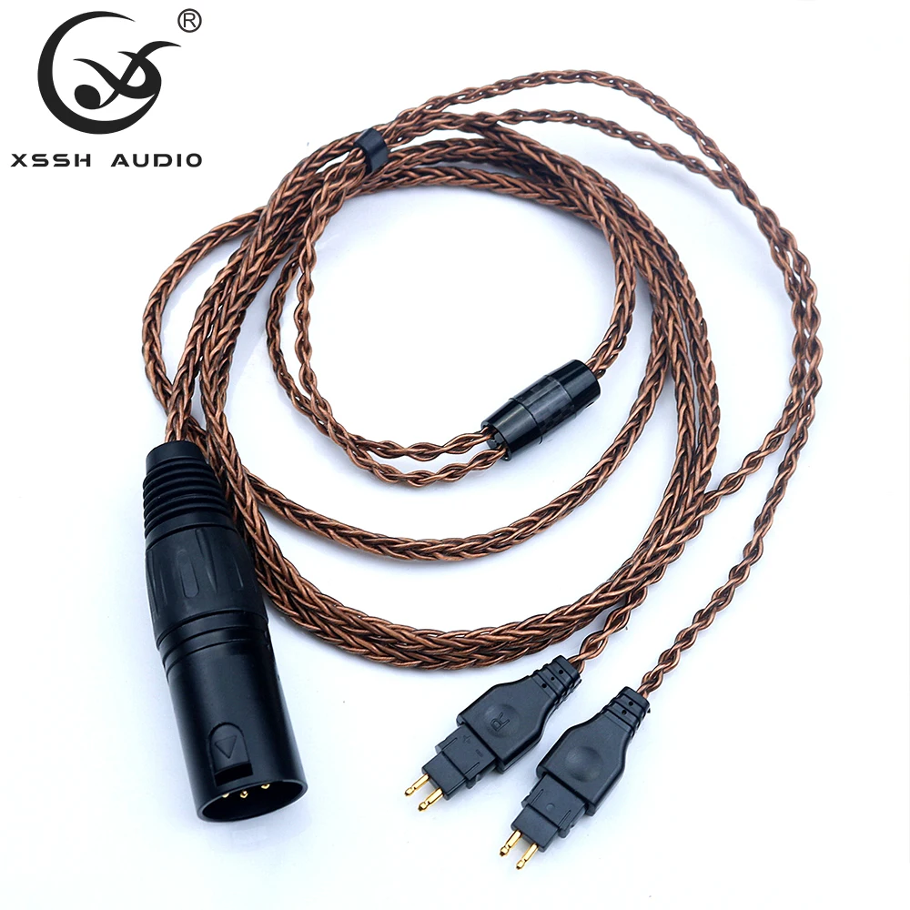 Mužské 4 kolíkov XLR na 0.78 2pin 0.78 mm Káble XSSH audio YIVO HIFI OFC čistá meď Slúchadlá Slúchadlá Predlžovací Kábel Drôt, Kábel