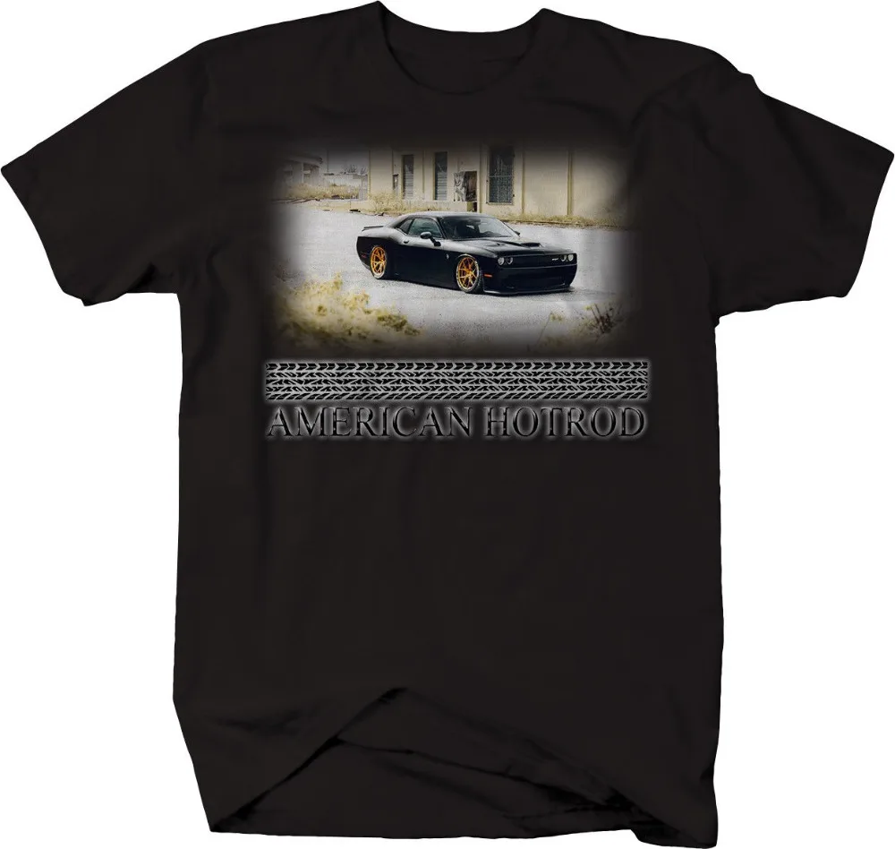 Móda Hot Americký Hotrod Dodgee Mopar Challenger SRT Racings Vlastné tričko Tee tričko