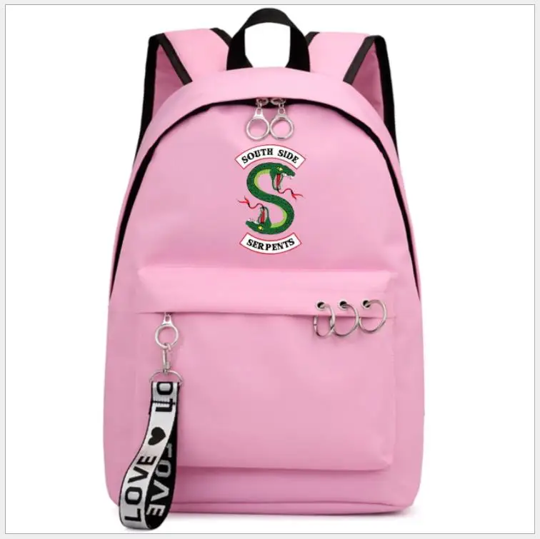 Móda Sac Dos Femme Black Ružový Batoh Cestovné Backbag Mochila Riverdale Dizajnom Školských Tašiek Pre Dospievajúce Dievčatá A Chlapcov