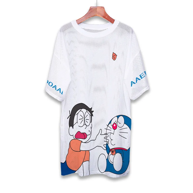 Móda Ženy, Nové Vrcholy 2020 Lete Plus Veľkosť Dámy Bežné T-shirts Oka Textílie Dlho Cartoon Harajuku Graphic Tee