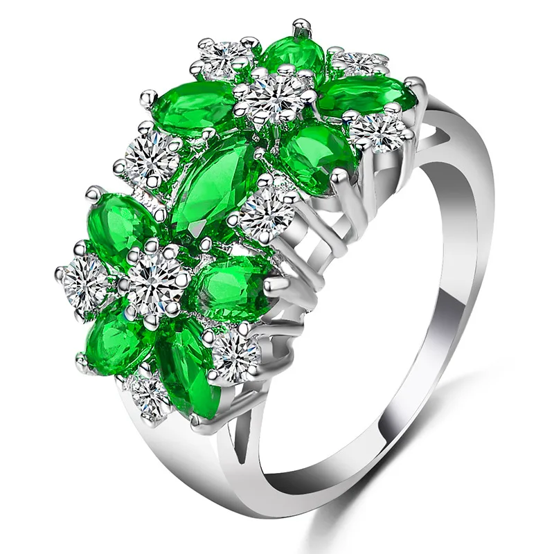 Módne fialové zirkón crystal prstene pre ženy 2020 vintage svadobné kapela luxusné šperky complementos regalos para mujer atacado