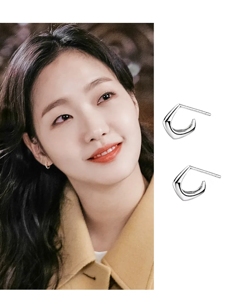 Módne nové jednoduché kreatívne C-tvarované Náušnice kórejský elegantné Náušnice vysokej kvality