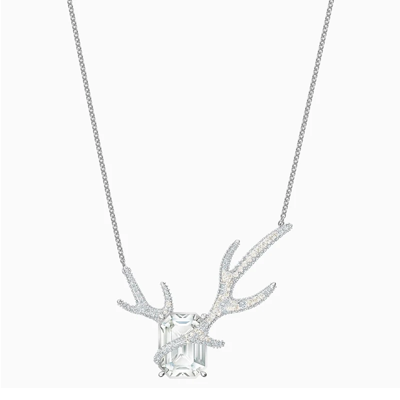 Módne Zimné Nové POLÁRNYCH IARY Náhrdelník Zvierat Antler Crystal pre Priateľku Šperky Najlepší Romantický Darček k Narodeninám