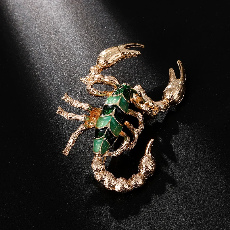 Módne Šperky Veľkoobchod Veľké Scorpion Brošňa Pin 2 Farby, Golier Brošňa Šaty Ornament