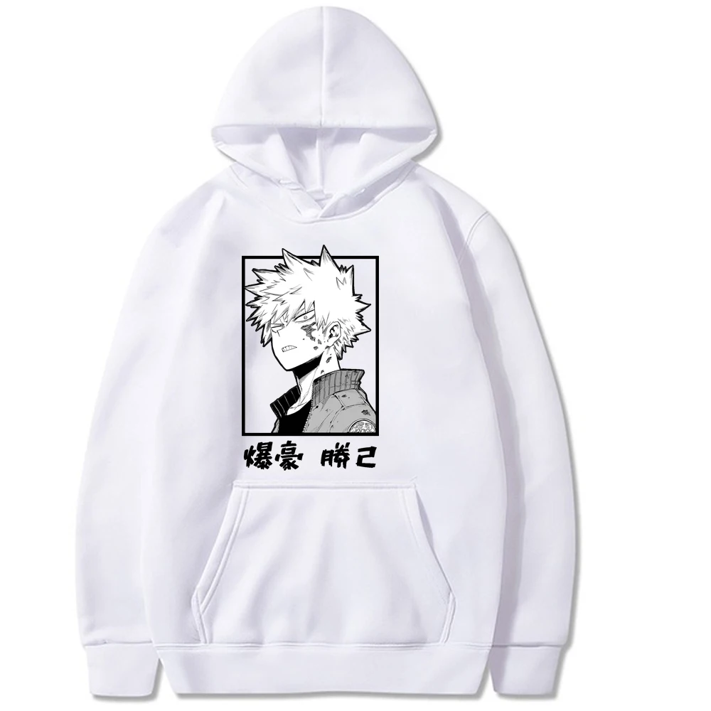 Môj hrdina akademickej obce Unisex Hoodies základné tlač Japonské Anime Bakugou Katsuki Vytlačené Mužov s Kapucňou, Streetwear Bežné Mikiny