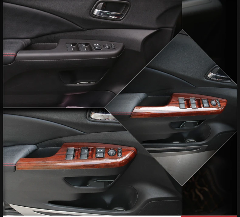 Na Honda CRV CR-V 2012-2016 Okne Ovládací Panel Sklo Zdvihákov Spínač Kryt Výbava Chrániče Auto Styling Príslušenstvo Príslušenstvo