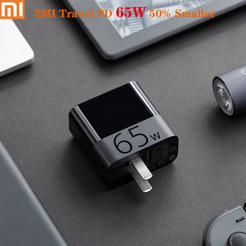 NA SKLADE Xiao ZMI Cestovať naľahko Nabíjačku 65W Roztomilý 50% Menšie Smart Výstup PD QC 3.0 USB-C Kábel Pre Android iOS Notebook Prepínač
