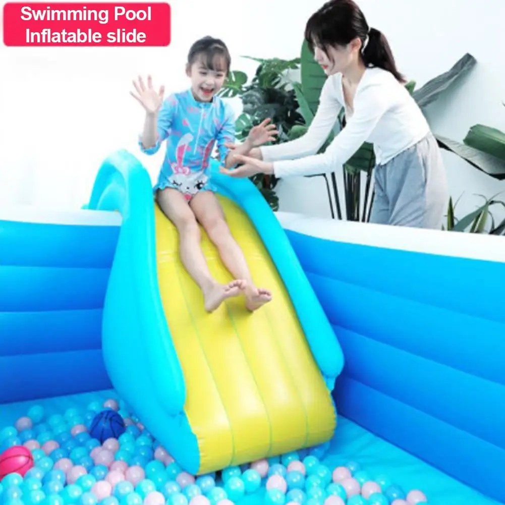 Nafukovacie Tobogán Širšie Kroky Radostné Bazén Príslušenstvo Deti Hrať Voda Rekreačné Zariadenie