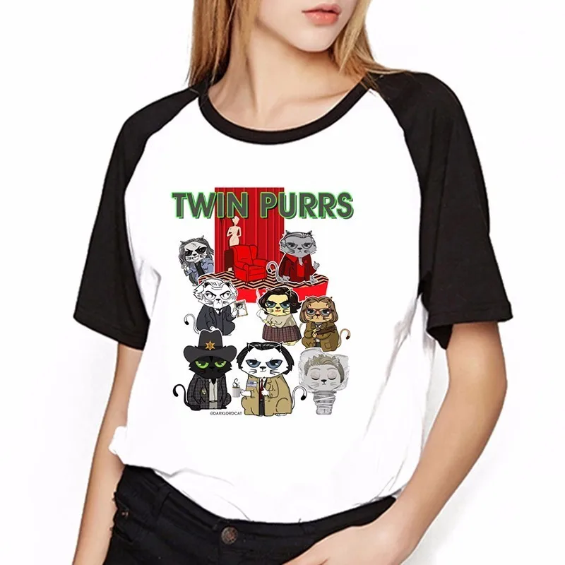 Najnovšie 2018 Twin Vrcholy T Shirt Ženy, Film, Tv Tričko Žena T Shirt Tumblr Oblečenie Grafické Tees Ženy Gotický Plus Veľkosť Topy