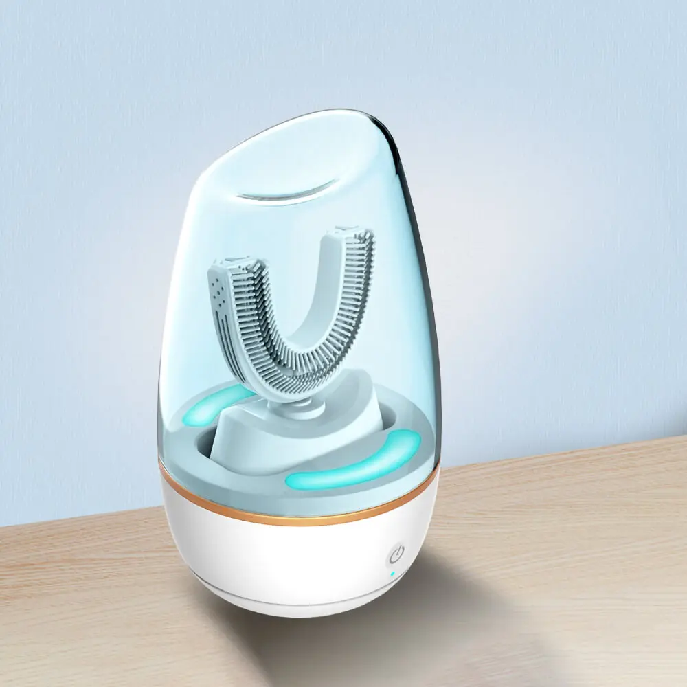 Najnovšie 360 elektrické zubné kefky, Automatické Sonická Elektrická zubná Kefka U Typu Elektrická Kefa Dospelých Ultrazvuková zubná Kefka