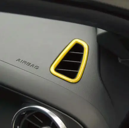 Najnovšie Air Vent Trim Krúžok Zásuvky Častí interiéru Chróm Styling ABS Uhlíkových Vlákien Pre Chevrolet Camaro 2016 Hore Doprava Zadarmo