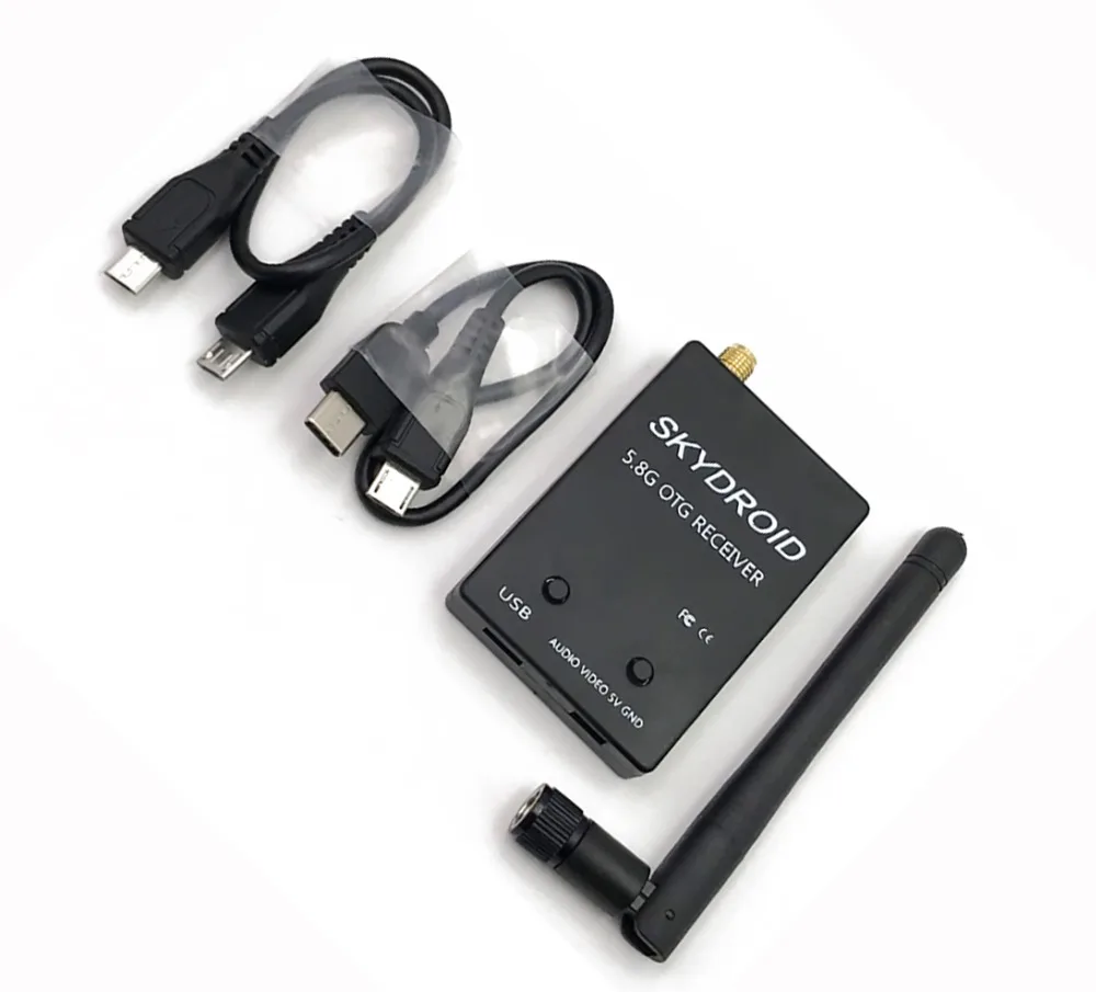 Najnovšie Mini UVC OTG 5.8 G 150CH Audio FPV Prijímač Pre Android Mobilný Telefón, Tablet, Smartphone Vysielač RC Drone Náhradných dielov