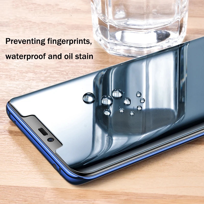 Nano Tekuté Fólie Pre Samsung S10 S20 Poznámka 10 9 S9 S8 Plus UV Plný Lepidlo, Tvrdené Sklo Screen Protector Pre Galaxy S20 Ultra S10