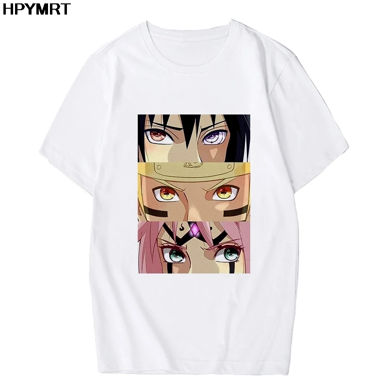 Naruto Hip Hop T Shirt Žena Streetwear O-Krku Harajuku Módne Vtipné Tričko Topy Tee Nové Letné Biele Ženy T-Shirt Oblečenie
