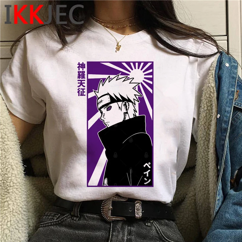 Naruto T-Shirt Japonské Anime Mužov Sasuke Legrační Karikatúra Akatsuki Tričko Bežné Streetwear Harajuku T shirt Hip Hop Top Tees Muž
